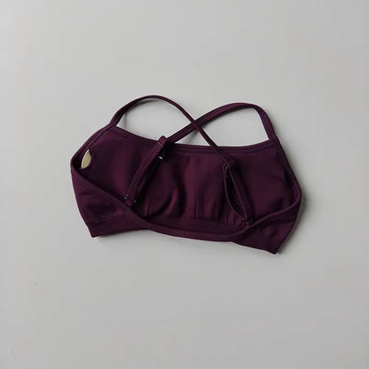 Seamless Racerback Sports Bra – Breathable Yoga & Gym Top for Women