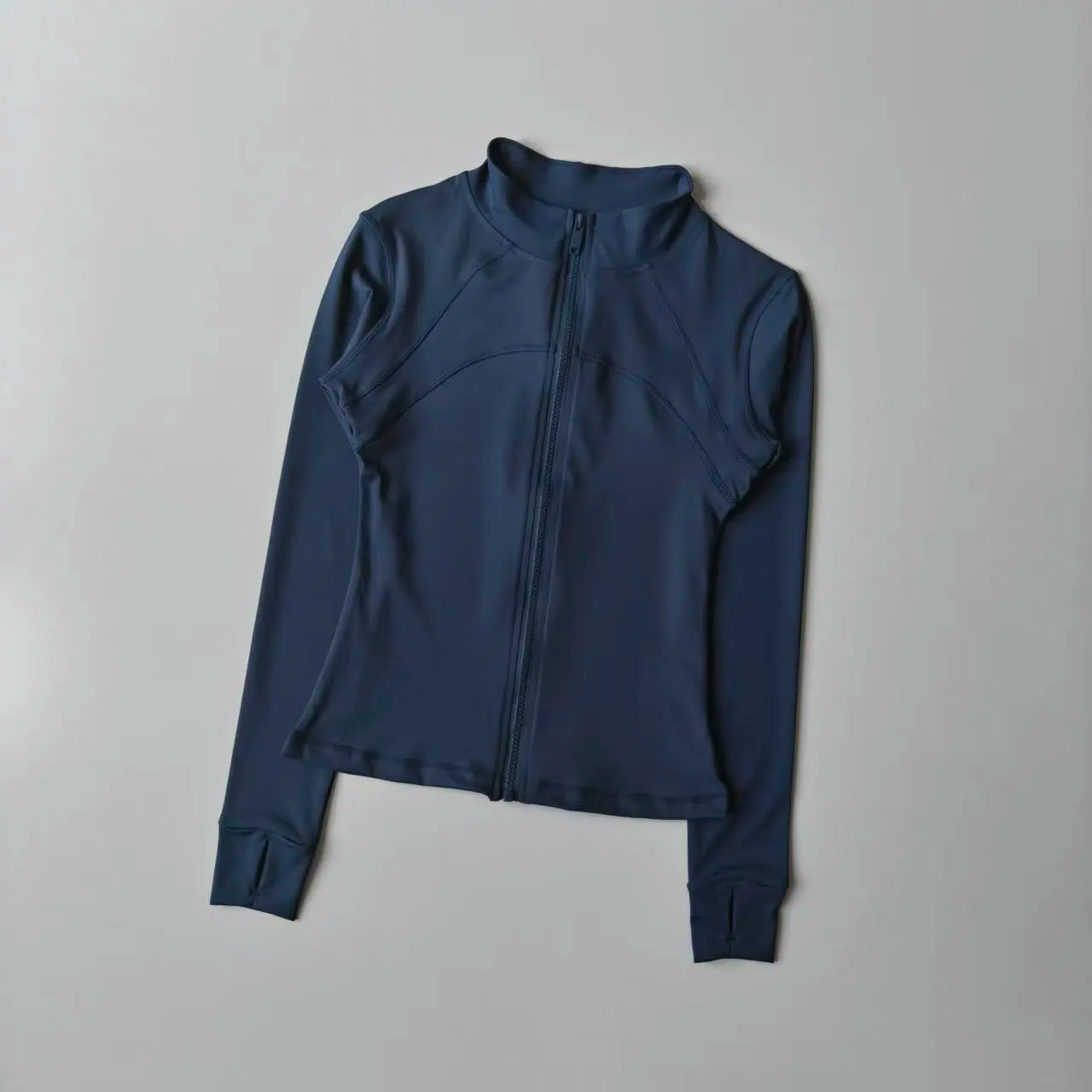 Full-Zip Athletic Jacket – Women's Slim Fit Stand Collar Sports Top