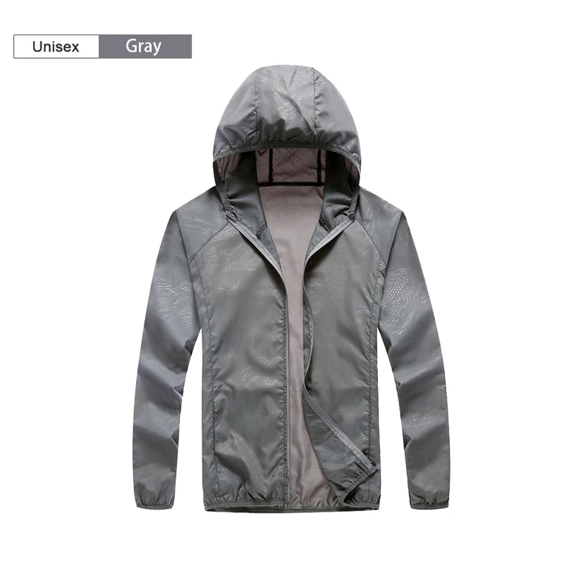 Waterproof Rain Jacket Unisex – Lightweight Packable Windbreaker