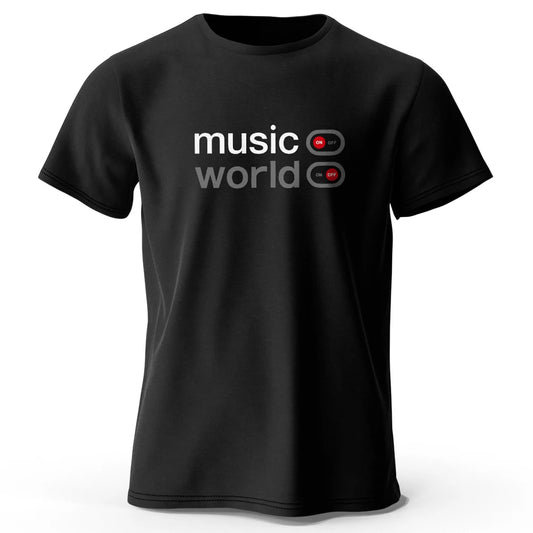 Music World Graphic T Shirt Oversized Cotton Unisex Tee