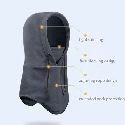 Winter Fleece Balaclava Hood with Face Mask