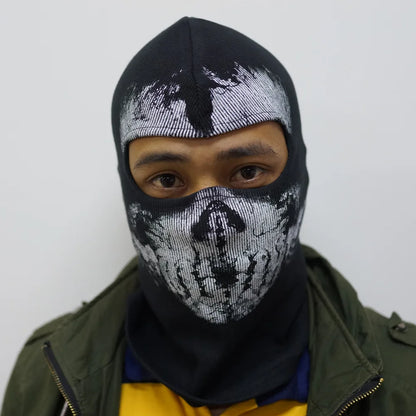 Skull Ghost Balaclava Mask – Motorcycle & Cosplay Headwear