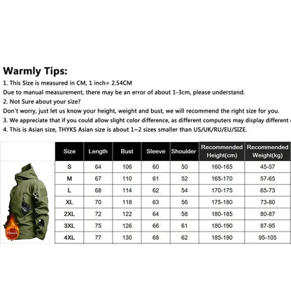 Men's Tactical Soft Shell Jacket – Waterproof Military Hooded
