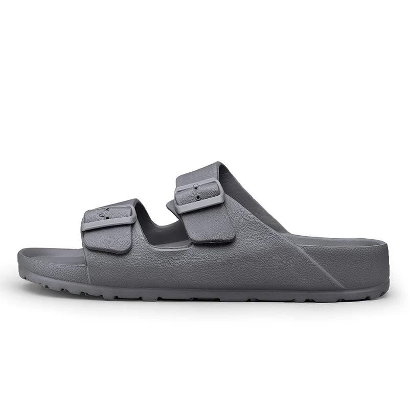 Summer Adjustable Soft Slides Slippers Men Flat Eva Lightweight Anti Slip Size 34-47 48 49