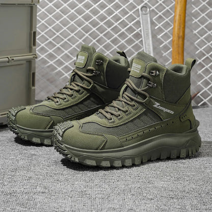 Men's High-Top Tactical Boots – Non-Slip Outdoor Sneakers