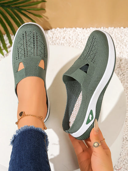 Women S Indoor Home Half Slippers Breathable Vent Design Slip Summer Casual Footwear