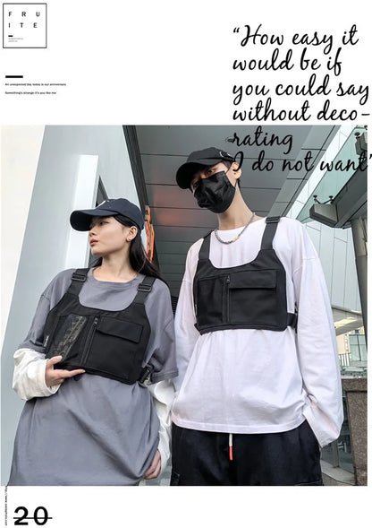 Tactical Chest Rig Bag – Unisex Hip-Hop Streetwear Vest Pack