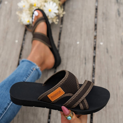 Women's Sport Sandals Casual Flat Cross-Strap Summer Slide
