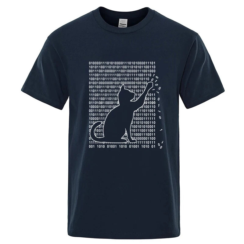 Cool Cat Graphic T Shirt Funny Cotton Blend Tee