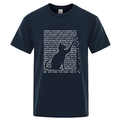 Cool Cat Graphic T Shirt Funny Cotton Blend Tee