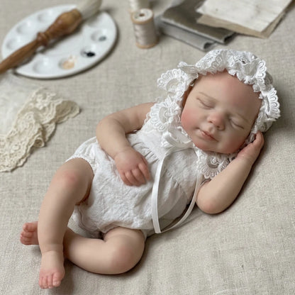 Pascale 13 Inch Soft Silicone Reborn Baby Doll – Handmade Newborn Girl
