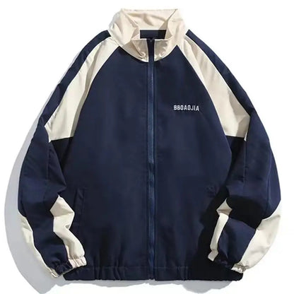 Hip Hop Varsity Windbreaker Jacket – Unisex Streetwear Coat