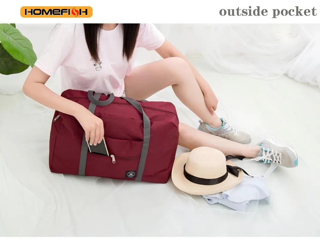 Foldable Travel Duffel Bag – Large Capacity Carry-On Tote