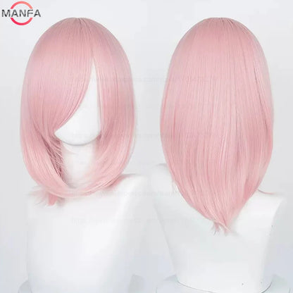 Anime Cosplay Wig - 40cm Medium Straight Wig with Bangs