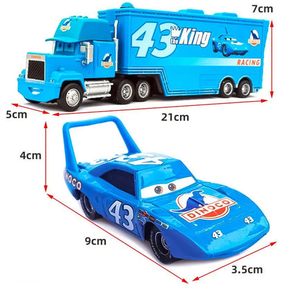 Cars Lightning McQueen Diecast Container Truck Toy