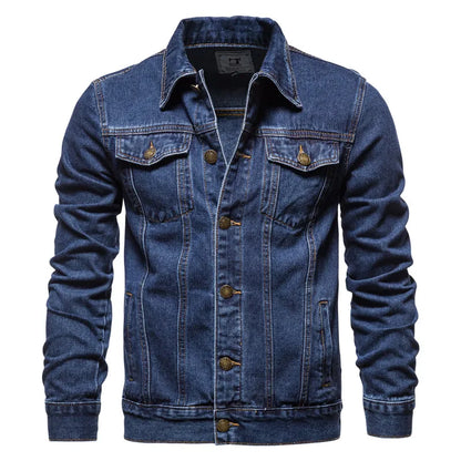 Men's Slim Fit Denim Jacket – Vintage Motorcycle Jean Coat