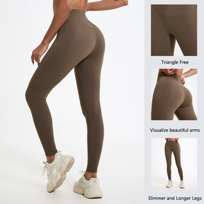 Push-Up High-Waist Yoga Leggings for Women – V-Shape Hip Lift