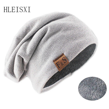 Knitted Slouchy Beanie Hat – Soft Unisex Skullcap for Men & Women
