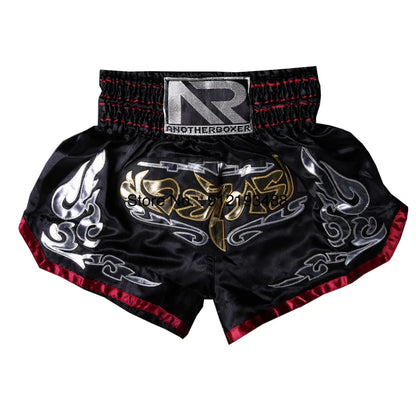 Muay Thai Shorts – Embroidery Kickboxing & Martial Arts Training Pants