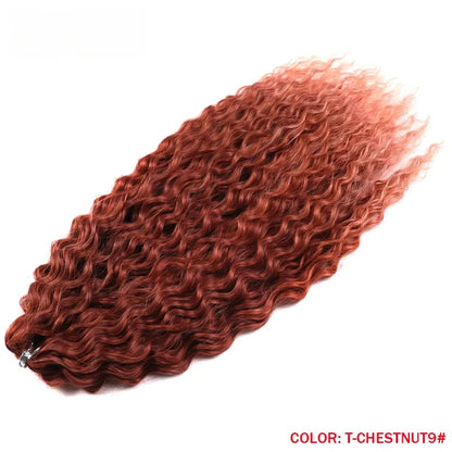 Idol 300g 22 Inch Ariel Curl Hair Water Wave Twist Crochet Synthetic Ombre Rainbow Color Braiding