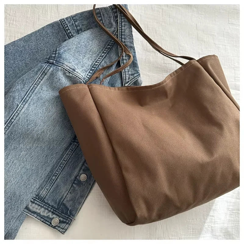 Women's Canvas Tote Bag – Large Shoulder Bag for Daily & Travel