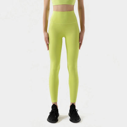 Women's Nylon Yoga Pants – Gym Leggings with Elastic Waist