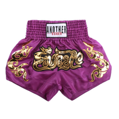 Muay Thai Shorts – Embroidery Kickboxing & Martial Arts Training Pants