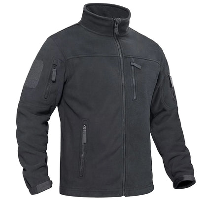 Men's Fleece Jacket – Full Zip Tactical Windproof Coat