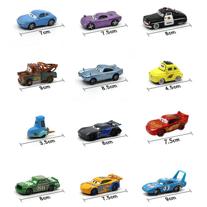 Disney Pixar Cars Diecast 1:55 Scale Metal Toy Car – Lightning McQueen & Friends