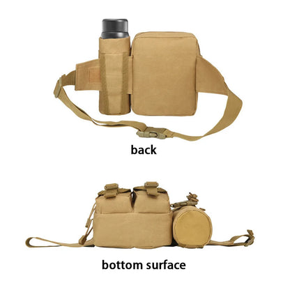 Tactical Waist Bag with Detachable Water Bottle Holder