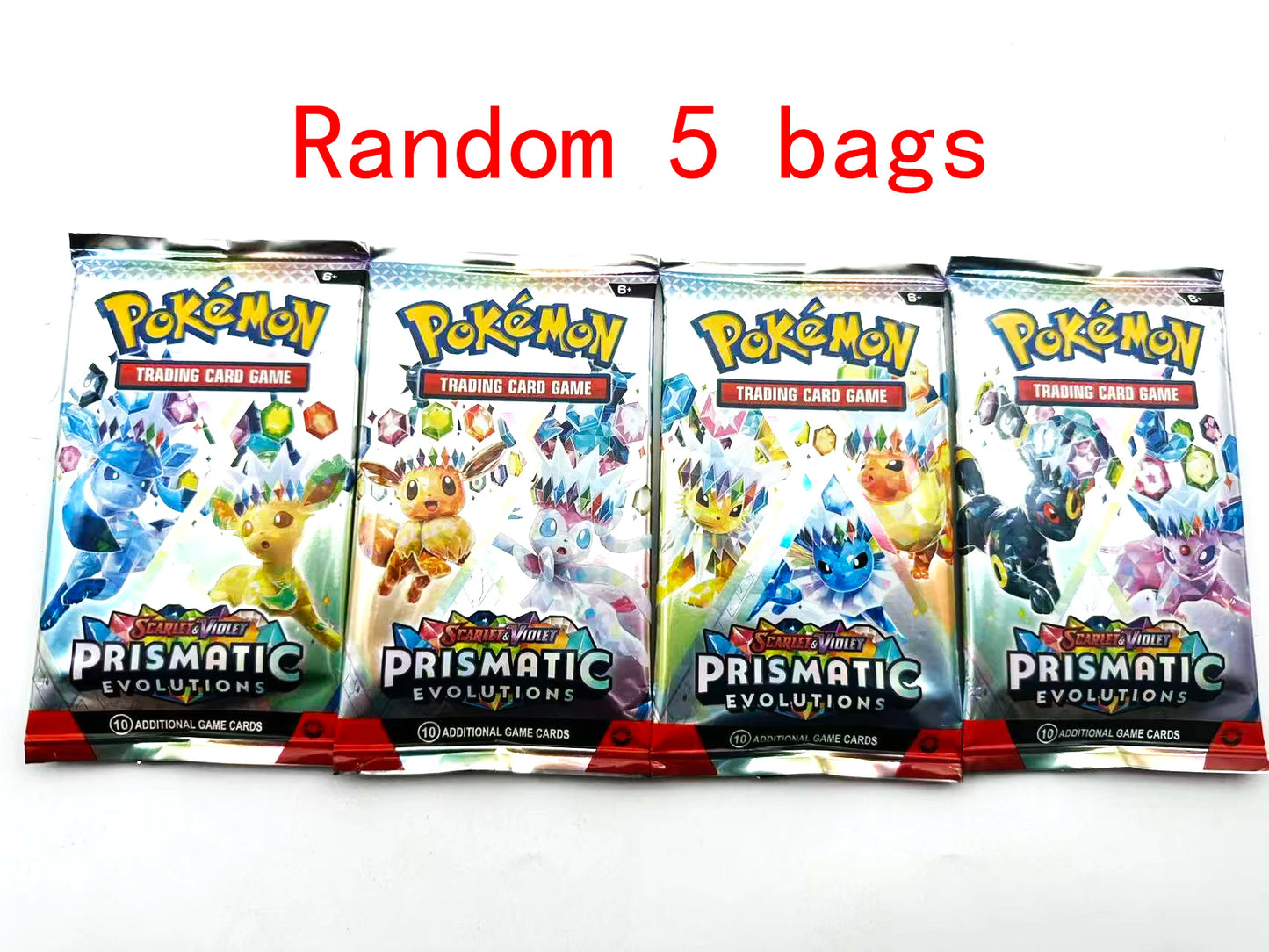 360 Pack Pokémon Scarlet Violet Prismatic Evolutions English Trading Cards