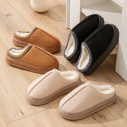 Women's Fuzzy Fur Slippers – Plush Indoor Winter Slides Sizes 36–45