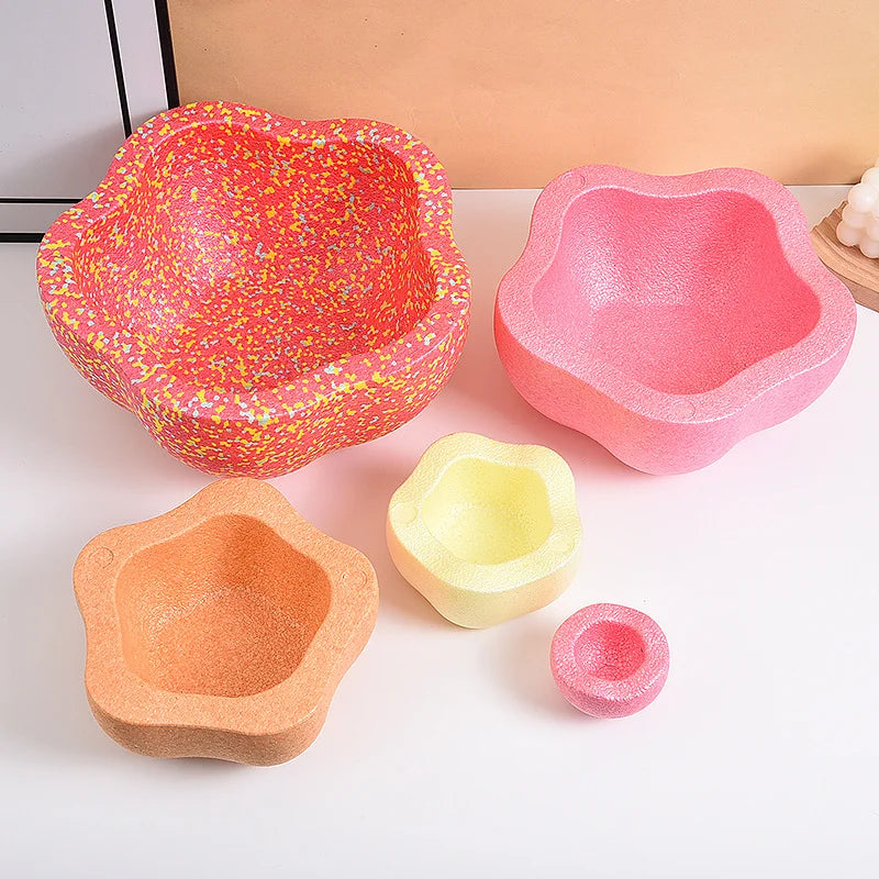 Kids Balance Stepping Stones Foam Sensory Toy – 5-Piece Set