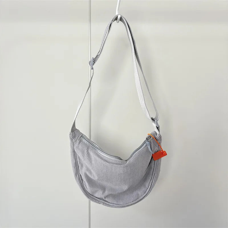 Corduroy Hobo Shoulder Bag – Retro Casual Women's Crossbody Bag