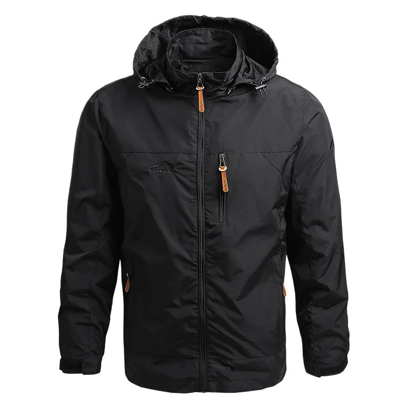 Men's Waterproof Tactical Windbreaker Jacket with Hood