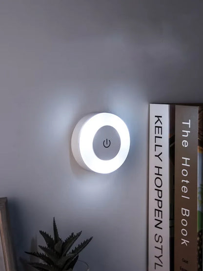 Energy Saving Led Touch Sensor Night Lights Usb Rechargeable Magnetic Wall Light Room Aisle Bedroom