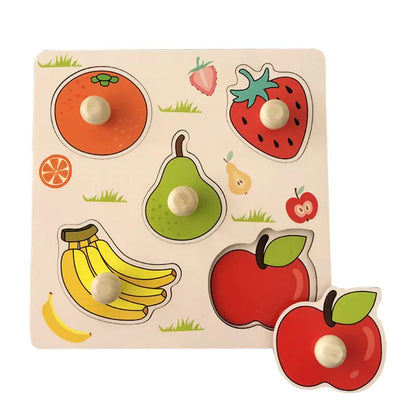 Wooden Montessori Puzzle Toy for Toddlers Ages 1-3