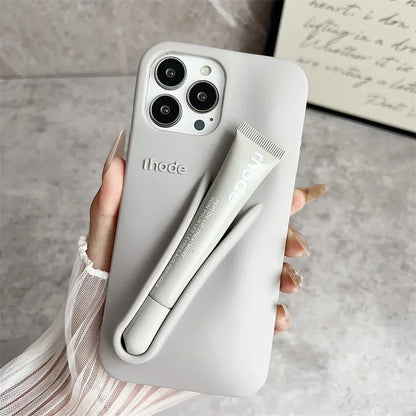 Brand Lemontini Phone Case Iphone 11 12 13 14 15 16 Pro Max Plus 17 Air Makeup Lip Gloss Silicone
