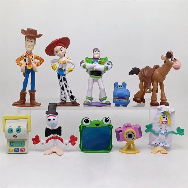Toy Story 5 Action Figures Set 10pcs – Woody Buzz Jessie Forky