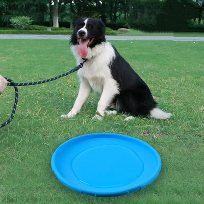 Silicone Dog Frisbee Chew-Resistant Flying Disc Toy