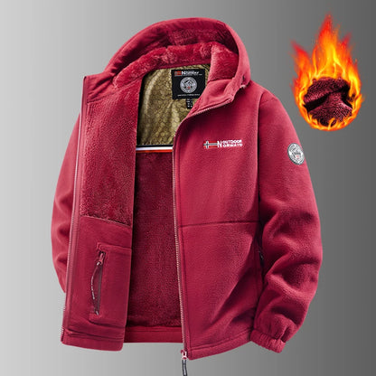 Men's Polar Fleece Thermal Jacket – Softshell Outdoor Winter Coat