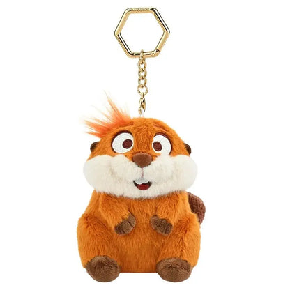 Cartoon Plush Doll Keychain - Cute Stuffed Animal Bag Charm