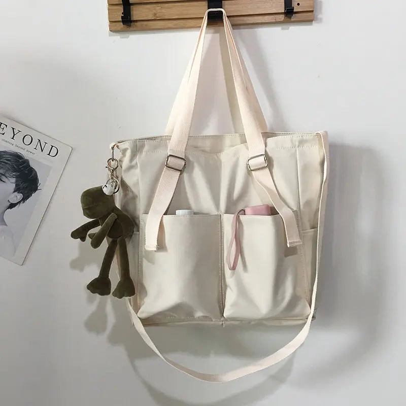 Waterproof Oxford Tote Bag – Large Capacity Women's Shoulder & Crossbody Handbag