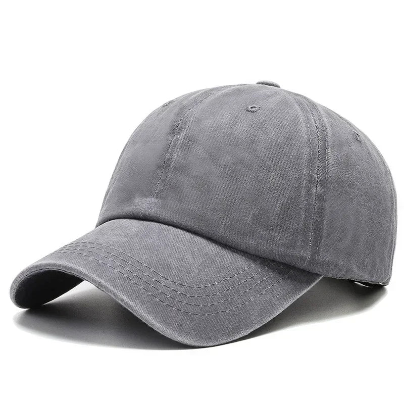 Cotton Baseball Cap – Vintage Washed Snapback Hat Unisex