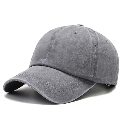 Cotton Baseball Cap – Vintage Washed Snapback Hat Unisex