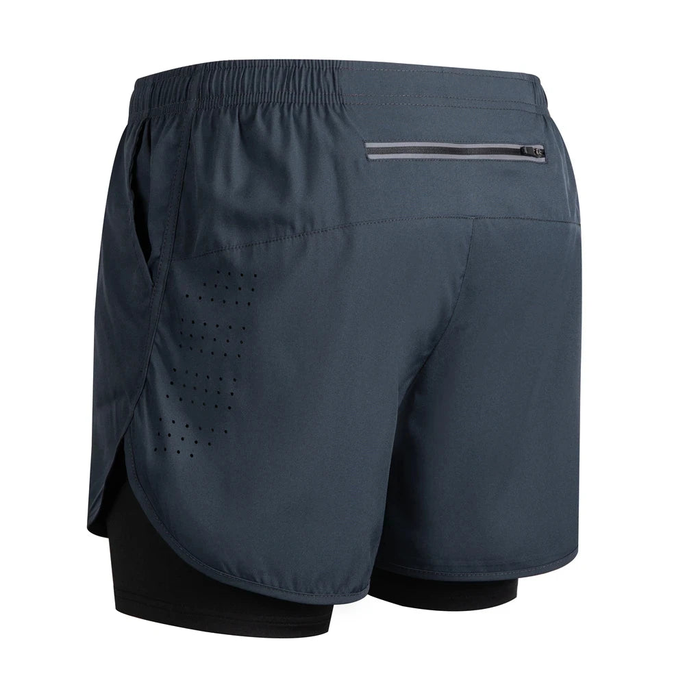 Men's Reflective Running Shorts – 2-in-1 Quick Dry Training Shorts