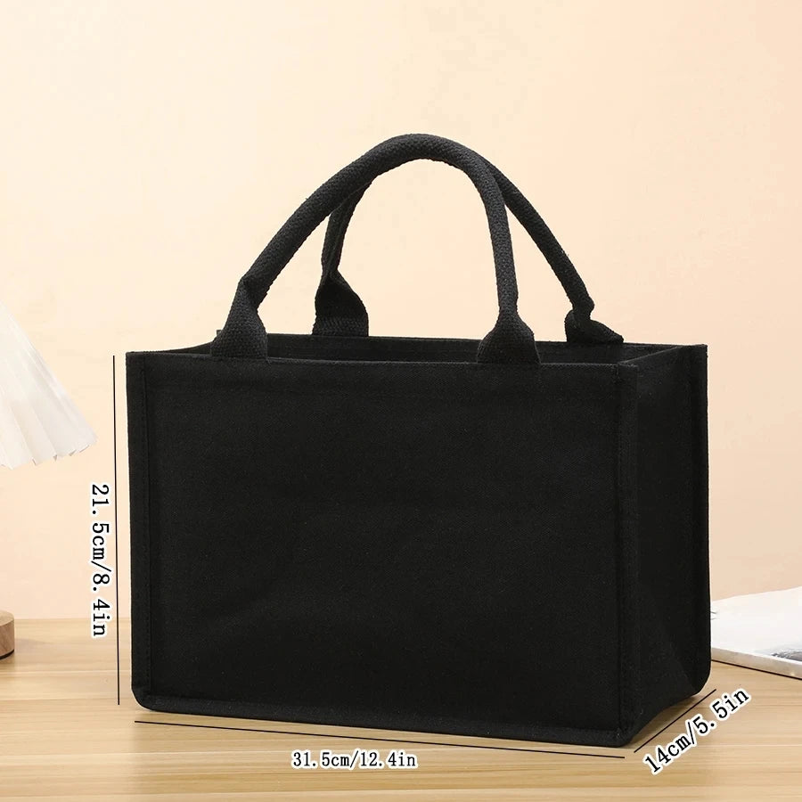 Large Canvas Tote Bag – Thickened Heavy-Duty Handbag for Men & Women