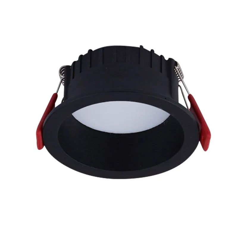 Round Anti-Glare Led Smd2835 Recessed Downlights 7w 10w Hole Size 7cm Ceiling Lamp Spotlights Indoor