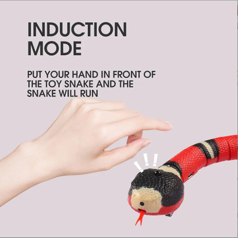 Interactive Snake Cat Toy – Smart Sensing Automatic USB Rechargeable