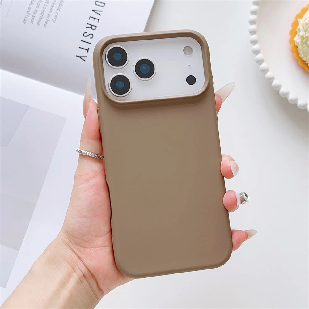 Matte Candy Color Phone Case Iphone 17 Air 16 16e 15 Pro Max Liquid Silicone Shockproof Protection